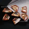 Precio de Fábrica de Wuzhou Color Champagne Personalizado Forma de Trapecio Isósceles Tamaño 12*20mm