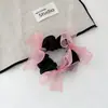 Suave Lazo de Satén para el Cabello Estilo Coreano Dulce y Esponjoso Nuevo Estilo Cola de Caballo Baja Banda para el Pelo de Bola Diadema