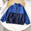 Estilo Estilo Japonés ~ Estilo Estilo Japonés 457664 Primavera 2025 Chaqueta para Niños y Niñas Casual Combinación de Colores Impermeable Cremallera de Nylon Chaqueta