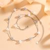 Collar de Plata Esterlina S925 de Doble Capa con Bola de Diamantes y Perlas para Mujer, Nicho de Lujo Ligero Exquisito, Versátil, Estilo Frío Ins, Collar Apilado
