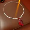 Colar Quadrado de Pérola com Cravação de Zircônia e Diamante em Camada Dupla, Corrente de Clavícula Versátil Estilo Palaciano Retrô, Colar de Luxo Leve e de Alta Qualidade para Mulheres