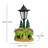 Artesanías de Resina de Familia de Dinosaurios Transfronterizas, Estatuas para Exteriores, Escultura de Jardín con Carga Solar, Luces Decorativas