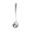 Cucharón de Sopa de Acero Inoxidable Serie con Forma de Hoja Cuchara para Fondue 6 pulgadas Colador Utensilio de Cocina Cuchara de Cocina Filtro Neto Anti Salpicaduras de Aceite