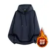 Moletom com capuz estilo casual masculino Enbu, novo modelo outono e inverno, corte solto, versátil, jaqueta casual simples de puxar