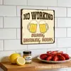 Comércio Exterior Retro Cerveja Café Copos de Papel Lata Pintura de Folha de Flandres Loja Decoração de Parede Folha de Flandres Padrões Personalizáveis