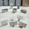Placa de Número de Mesa Sólida Engrosada de Acero Inoxidable, Soporte para Menú, Tarjeta de Nombre de Plato, Soporte para Tarjeta de Mesa, Pinza para Menú