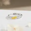 Anillos Originales Pareja Guardián del Ala Plata Pura 999 Anillos de Color Separado con Textura Única Regalo de Alta Gama para Parejas