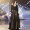 Vestido de Noche Estilo Francés 2026 Modelo Nuevo Vestido Elegante para Anfitriona, Presentación, Vestido de Coro al por Mayor