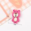 Urso de morango fofo criativo diy cola creme epóxi acessórios de concha de telefone m Bean Bear Acessórios de resina de morango