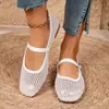 Nuevos Zapatos Planos de Ballet Calados Cómodos y Transpirables para Mujer, Zapatos Mary Jane Cielo Estrellado, Versátiles, Adelgazantes, Primavera/Verano 2026
