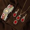 Nuevo Llegada Esmalte Cloisonné Estilo Chino Vintage Elegante Flor Reloj para Mujer Moda Todo Fósforo Diamante Joyería traje