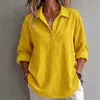 2026 Europa Transfronteriza Amazon Nuevo Primavera Otoño Invierno Mujer Color Sólido Casual Botón Moda Pana Top
