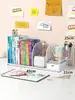 Estante de livros simples prateleira de mesa infantil combinação de prateleiras de livros para mesa de estudante simples moderna uso dormitório pequena estante de livros