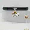 Plano 2D, Camioneta con Flores - Material Acrílico Tapón de Polvo para Teléfono Móvil Dispositivo Encantador, Mano Universal