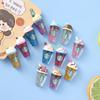 Verano Nuevo Brillo de Estrella Fondo Plano Vaso con Boquilla para Soda Parche Estuche de Teléfono DIY Caja de Papelería Accesorios para Vasos
