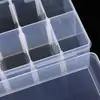 Caja de Plástico Transparente Desmontable Grande de 12 Compartimentos para Empaque y Organización de Piezas de Ferretería, Caja para Exhibición y Almacenamiento de Muestras de Equipo de Pesca