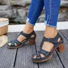 Nuevo Modelo de Verano 2026: Sandalias de Tacón Alto de Moda con Estampado Casual Cómodo para Mujer, Talla Única