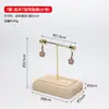 Exhibidor de Almacenamiento de Aretes de Madera Maciza Varilla de Latón Metal Estante para Aretes Exhibidor de Joyería Joyería Estante para Jugar con Perlas
