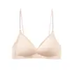 Rinestona Brillante Correa Fina Ropa Interior Sin Costuras Base Invisible Estampado de Leopardo Hermosa Espalda Sujetador Fino Aroma a Camelia Copa Triangular