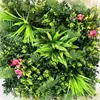 Parede de plantas artificiais parede de fundo de plantas verdes decoração de parede grade de casamento flor artificial de plástico empresa parede de imagem de paisagismo de shopping