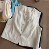 Nuevo chaleco sin mangas de moda estilo coreano para mujer, para principios de otoño de 2026, corte holgado, adelgazante, top versátil, color liso, estilo coreano