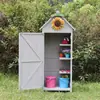 Armários Externos, Armários de Armazenamento para Quintal Externo com Proteção Solar, Armários para Ferramentas de Jardim, Galpões de Armazenamento de Detritos para Pátio Externo