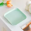 Plato de Hueso de Lujo Ligero para Uso Doméstico, Plato de Plástico Pequeño para Cocina, Bandeja de Desechos de Mesa, Bandeja para Cáscaras de Frutas y Snacks, Plato de Comida