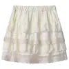 Falda de pastel, falda corta A de cintura alta para mujer primavera-verano, estilo princesa de ballet, falda corta esponjosa, encaje blanco