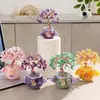 Árbol de cristal natural, árbol de la fortuna de cristal amarillo, árbol de amatista, decoración de oficina, adorno de escritorio, regalo, venta al por mayor