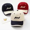 Boné de beisebol infantil INS, novo modelo de outono, chapéu de sol com letra bordada, boné casual versátil de bico de pato para meninos em estilo japonês e coreano