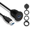 Cable de Datos de Carga Rápida para Coche Cable de Datos de Carga Rápida USB 3.0 de una Sola Cabeza Corriente de 2A Cable de Datos USB de Panel Embebido 3.0