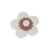 Adorno textil colgante de flor de ciruelo de doble capa para la ropa de niñas dulces, pequeño accesorio floral, accesorio de ropa DIY fresco y simple