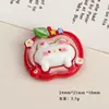 Acessórios de Resina DIY Desenho Animado Joias Cor Sólida Maçã Animal Cola de Creme Grampo de Cabelo Capa de Celular Fivela de Sapato Chaveiro Pendente