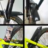 Guardabarros de bicicleta de fibra de carbono con patrón de color, apto para sillín de bicicleta de montaña de descenso DH, guardabarros universal para eliminar barro y baldosas, resistente a la lluvia.