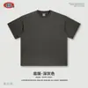Camiseta Retrô Americana Masculina com Estampa de Olho Desgastada para Homens, Marca de Moda High Street, Estilo Boxy, Blusa Solta de Meia-Manga.