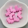 Acessórios DIY acrílico cor sólida moldura pixel coração furo reto coração oco corrente para celular contas
