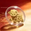 Pegatinas para Teléfono de Oro Puro 999 del Año de la Oveja, Pequeñas Pegatinas de Pan de Oro, Productos de Atracción para Transmisiones en Vivo de Tienda, Regalos de Fábrica