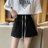 Shorts Esportivos Atacado Feminino Verão Finos Roupa Externa Versátil Cintura Alta Emagrecedor Soltos Casuais Calças de Cinco Pontos Largas em Forma de A