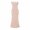 Vestido Tubinho Sexy Estilo Resort Abraça o Corpo Verão Novo Estilo Afina a Cintura Cetim Longo Saia Cauda de Peixe para Mulheres