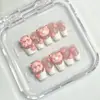 Uñas Portátiles en Caja Transparente al por Mayor para Tiendas Físicas, Parches para Uñas Artísticas, Pegatinas de Uñas Terminadas, Uñas Postizas Removibles