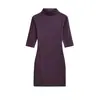 Vestido bodycon de manga media y cuello semi-alto estilo europeo y americano, Nueva moda de primavera, Versátil, de corte ajustado, Favorecedor, Corto, para Mujer