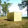 Paravientos de apertura rápida de cuatro paneles para acampar, hacer picnics, pescar, protección de la privacidad, pantalla divisoria a prueba de viento, cortina paravientos plegable portátil