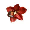 Flor de Simulación Impresión 3D Cabeza de Flor de Orquídea Celebridad de Internet Souvenir Tocado Decoración de Ropa Exquisitos Accesorios de Flores Falsas Venta al por Mayor
