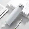 Nueva taza termo de acero inoxidable 304 con tapa de resorte para exteriores de gran capacidad, vaso de agua al vacío para coche, regalos publicitarios al por mayor