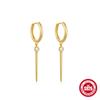 Nuevos pendientes con hebilla de oreja de diamante con punzón de plata esterlina S925, diseño de remache creativo muy popular en Europa y América.