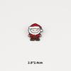 Broche de Natal Bonito Dos Desenhos Animados Papai Noel Árvore de Natal Boneco de Gengibre Alce Metal Emblema Decorações de Peito