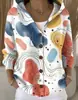 2025 Cardigan Sudadera con Capucha de Punto de Botones Europeo y Americano Abrigo Otoño e Invierno Nuevo Transfronterizo Color Sólido Casual Moda Ropa para Mujer