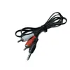 Cable de audio 3.5 uno a dos Lotus 1.2 m RCA de audio 3.5 a doble Lotus cable para altavoz de computadora 2rca1 m