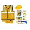 Fantasias Infantis de Faz de Conta Engenheiro Bombeiro Roupa 3-8 Anos Exportação Transfronteiriça Fantasias de Performance Trabalhador da Construção
