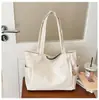 Bolso de hombro para mujer estilo coreano de piel sintética suave PU, nueva moda 2025, bolso tote de gran capacidad, versátil para ir al trabajo